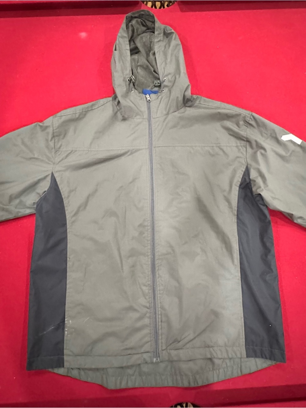 POLAR Men's Two-Tone Hooded Outdoor Jacket - Gray/Black